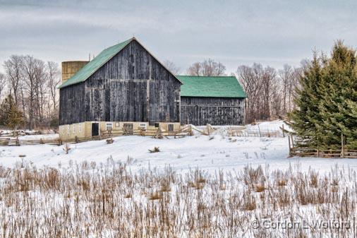 Barn In Winter_05954.jpg - Photographed near Portland, Ontario, Canada.